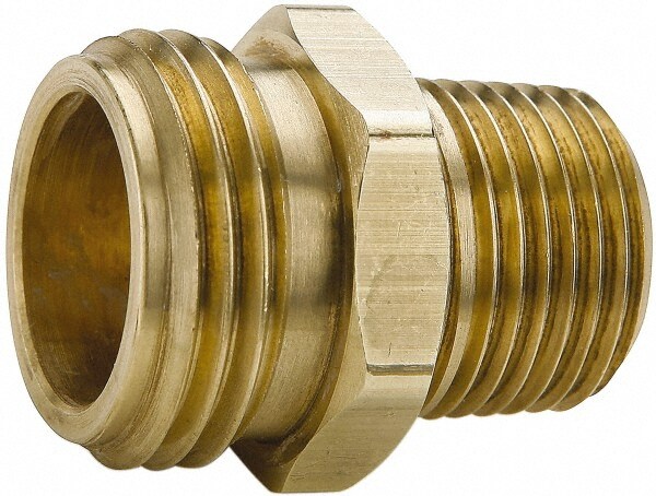 Garden Hose Adapter: Male, Brass