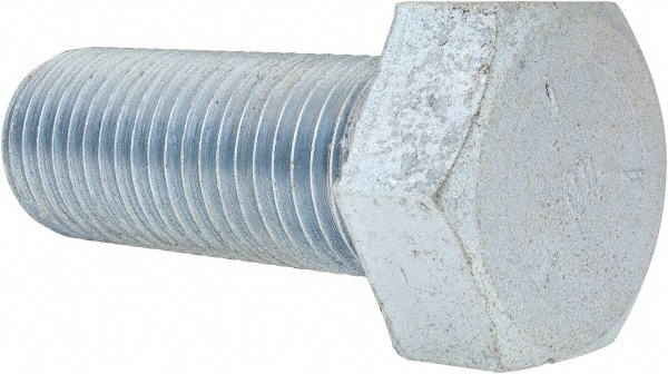 Value Collection R52001097 Hex Head Cap Screw: 1-1/2 - 6 x 4", Grade 5 Steel, Zinc-Plated Image