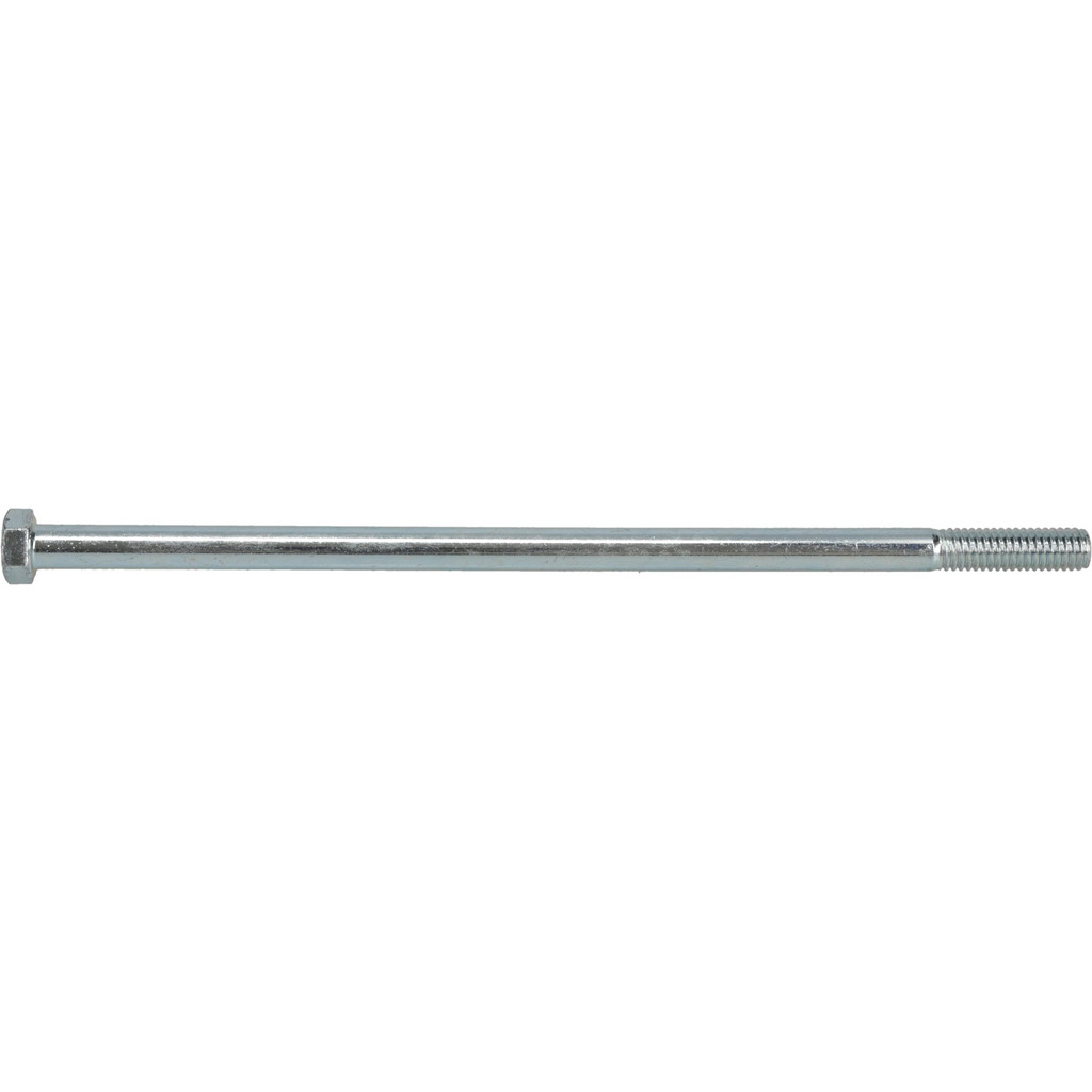 Made in North America | Value Collection Hex Head Cap Screw: 3/8-16, 9" Length Under Head, Grade 5 Steel, Zinc Finish - Partially Threaded, 9/16"