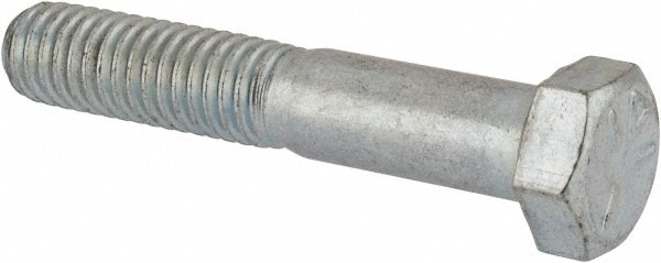 Made in North America 3734CH5O Hex Head Cap Screw: 3/8-16 x 2-1/8", Grade 5 Steel, Zinc-Plated Image