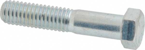 Made in USA 30084 Hex Head Cap Screw: 7/16-14 x 2-1/4", Grade 5 Steel, Zinc-Plated Image