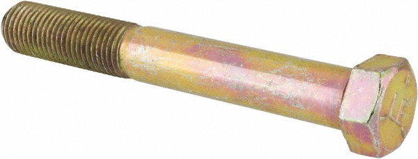 Made in USA MSC30263 Hex Head Cap Screw: 7/16-20 x 3-1/4", Grade 5 Steel, Zinc-Plated Image