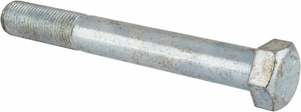Made in USA 30317 Hex Head Cap Screw: 9/16-18 x 4-1/2", Grade 5 Steel, Zinc-Plated Image