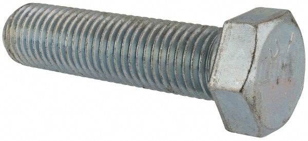 Made in USA MSC79461307-1 Hex Head Cap Screw: 1-8 x 4", Grade 5 Steel, Zinc-Plated Image