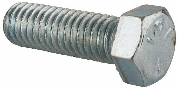 Value Collection 457221PR Hex Head Cap Screw: 7/16-14 x 1-3/8", Grade 5 Steel, Zinc-Plated Image
