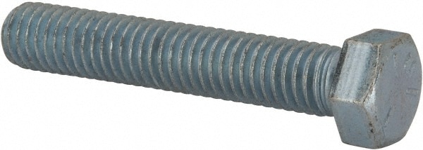 Made in USA MSC79461877-1 Hex Head Cap Screw: 7/16-14 x 2-1/2", Grade 5 Steel, Zinc-Plated Image