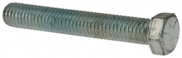 Made in USA MSC79461885-1 Hex Head Cap Screw: 7/16-14 x 3", Grade 5 Steel, Zinc-Plated Image