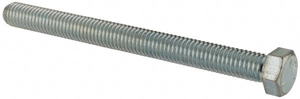 Made in North America 716145FT5ZDOM Hex Head Cap Screw: 7/16-14 x 5", Grade 5 Steel, Zinc-Plated 