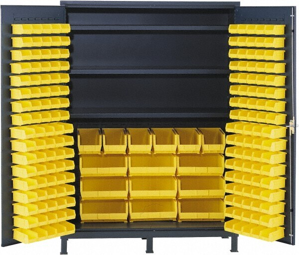 Bin Storage Cabinet: 60" Wide, 24" Deep, 84" High