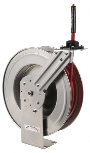 PRO-SOURCE - Hose Reel with Hose: 3/8″ ID Hose x 25', Spring Retractable -  60693736 - MSC Industrial Supply