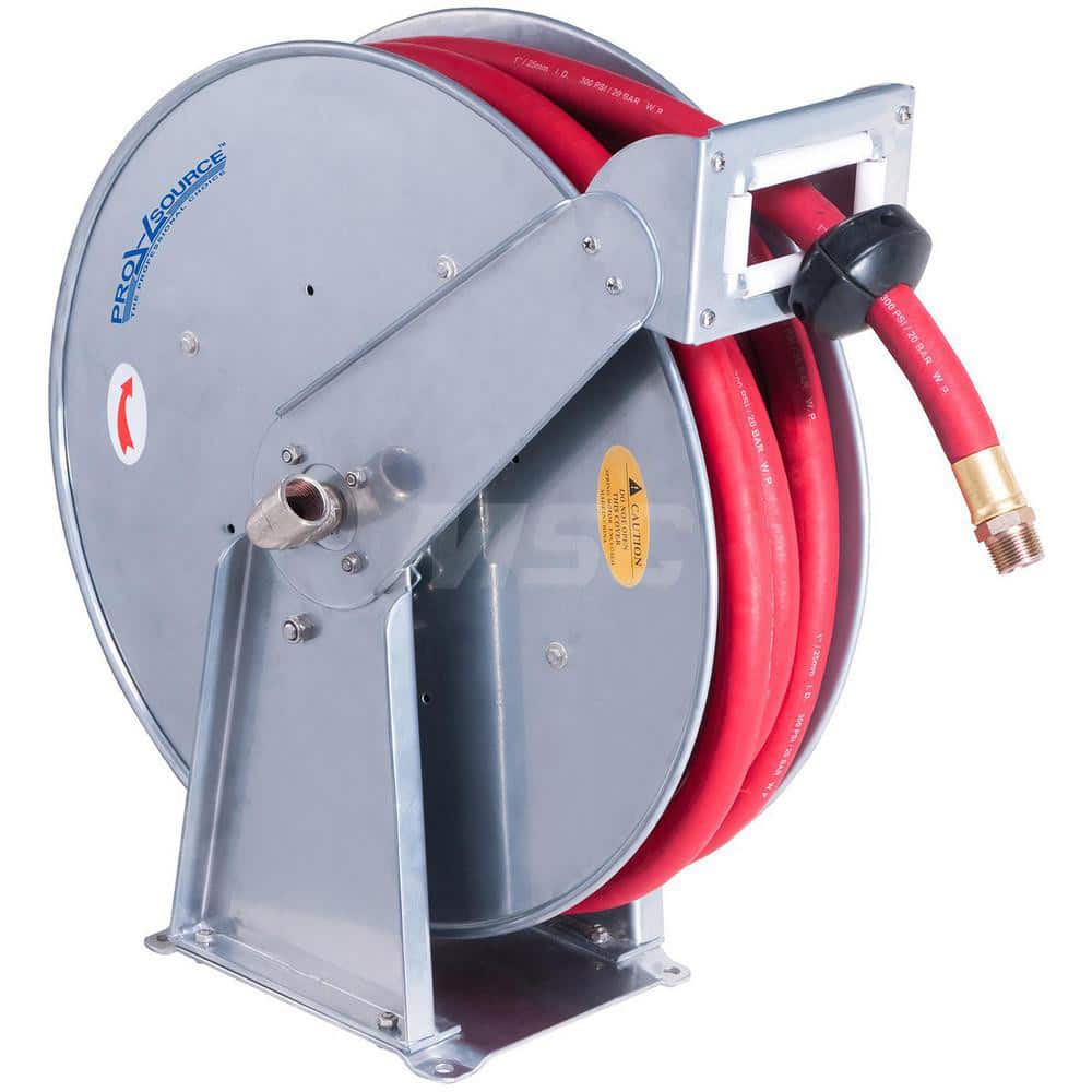 PRO-SOURCE - Hose Reel with Hose: 3/4″ ID Hose x 75', Spring Retractable -  79481339 - MSC Industrial Supply