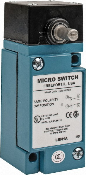 Honeywell Spdt Nc No 250 Vdc 600 Vac Prewired Terminal Rotary Head Actuator General Purpose Limit Switch Msc Industrial Supply