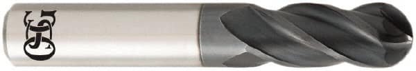 OSG USA 403-1575-BN 4mm Dia Ball End HP End Mill-3 FL - 51mm OAL Carbide 