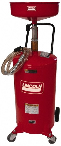 Lincoln 3601 18 Gal Pressurized Evacuation Drain Container with Casters Image