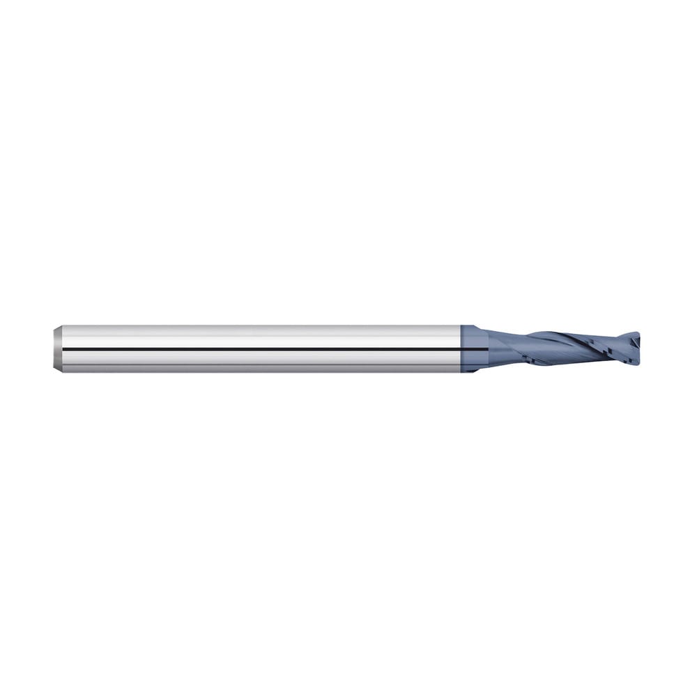 Titan USA - Corner Radius End Mill: 0.1350" LOC, 0.0100" Radius, 2