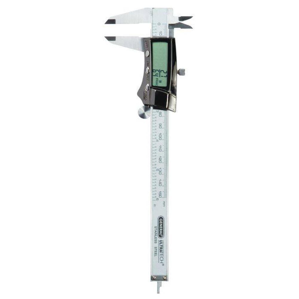 Electronic Caliper: 0 to 6", 0.0005" Resolution, IP54