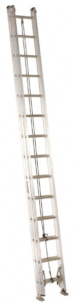 Louisville AE2228 28 High, Type IA Rating, Aluminum Industrial Extension Ladder 