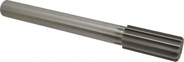 Made in USA 433-1.5625 Chucking Reamer: 1-9/16" Dia, 13" OAL, 3-1/2" Flute Length, Straight Shank, High Speed Steel Image