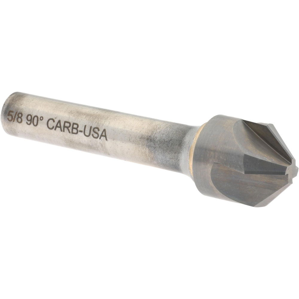 Hertel 334-007070 5/8" Head Diam, 3/8" Shank Diam, 4 Flute 90&deg; Solid Carbide Countersink Image
