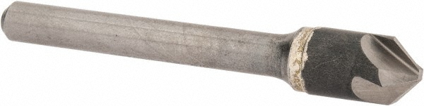Hertel 334-005070 3/8" Head Diam, 1/4" Shank Diam, 4 Flute 90&deg; Solid Carbide Countersink Image