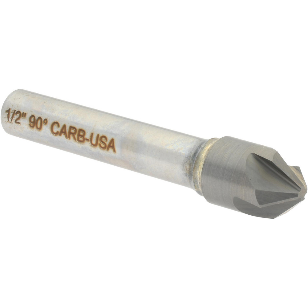 Hertel 334-006070 1/2" Head Diam, 3/8" Shank Diam, 4 Flute 90&deg; Solid Carbide Countersink Image