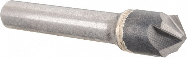 Hertel 334-006080 1/2" Head Diam, 3/8" Shank Diam, 4 Flute 100&deg; Solid Carbide Countersink Image