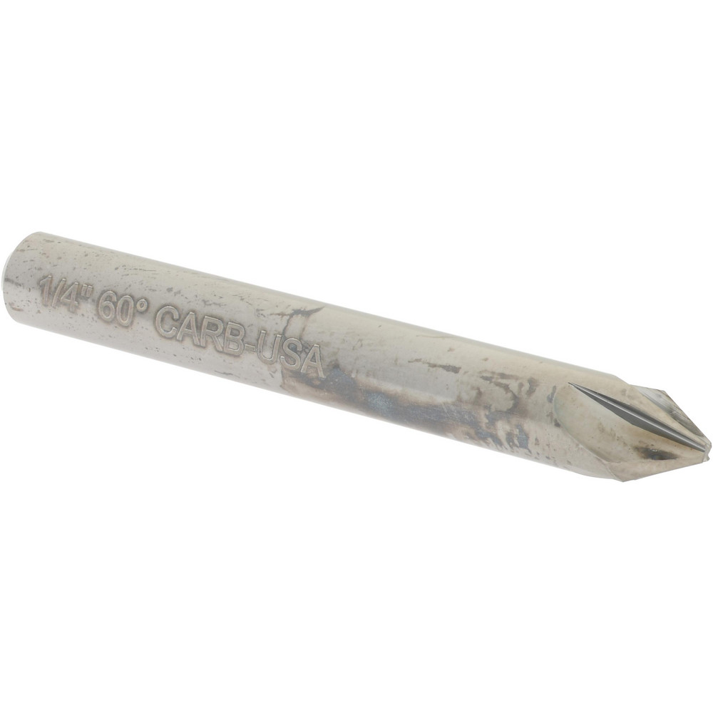 Hertel 334-003050 1/4" Head Diam, 1/4" Shank Diam, 4 Flute 60&deg; Solid Carbide Countersink Image