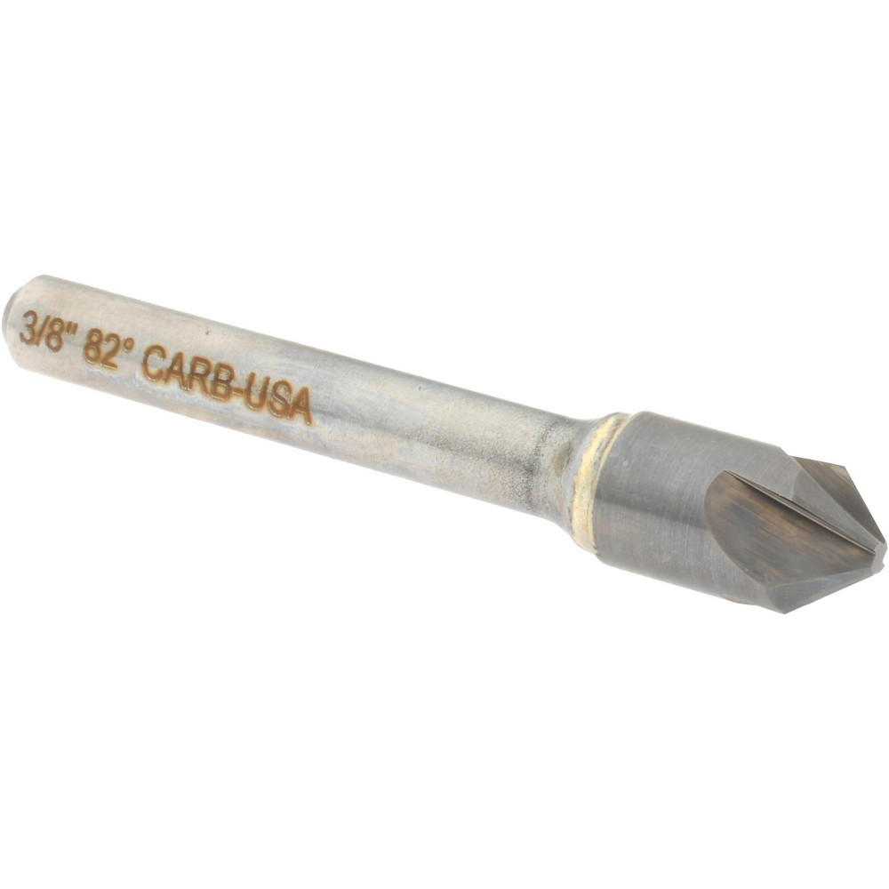 Hertel 334-005060 3/8" Head Diam, 1/4" Shank Diam, 4 Flute 82&deg; Solid Carbide Countersink Image