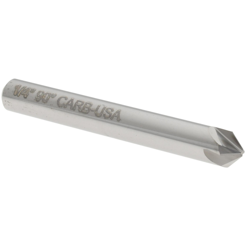 Hertel 334-003070 1/4" Head Diam, 1/4" Shank Diam, 4 Flute 90&deg; Solid Carbide Countersink Image