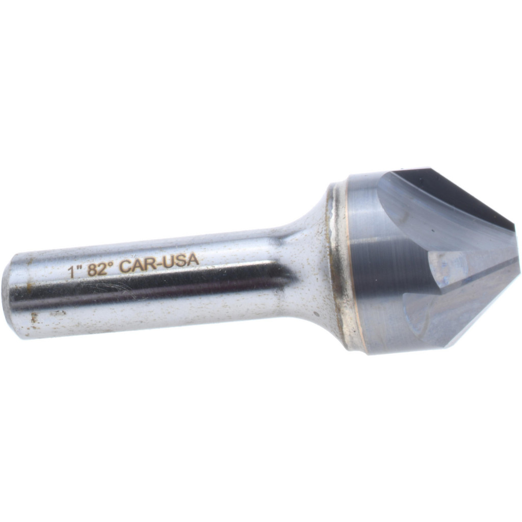 Hertel 334-010060 1" Head Diam, 1/2" Shank Diam, 4 Flute 82&deg; Solid Carbide Countersink Image