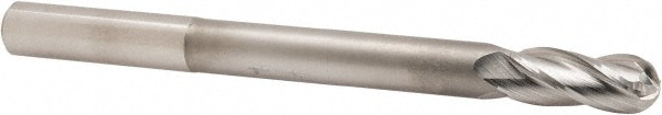 Hertel 11247 Ball End Mill: 0.5" Dia, 1.25" LOC, 4 Flute, High Speed Steel Image