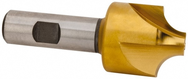 Hertel 23084 Corner Rounding End Mill: 1/2" Radius, 1-1/2" Diam, 4 Flutes, High Speed Steel Image