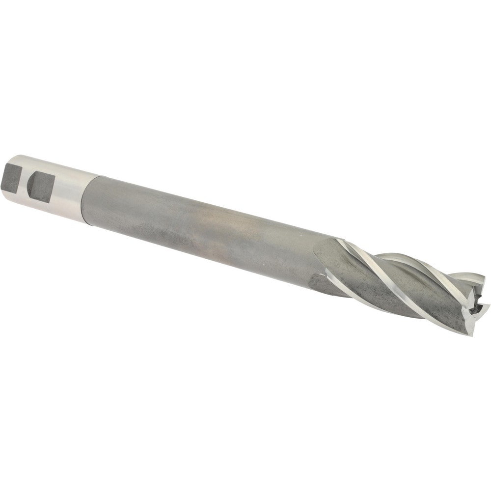 Hertel 11229 Square End Mill: 1 Dia, 2-1/2 LOC, 1 Shank Dia, 10-1/4 OAL, 4 Flutes, High Speed Steel Image