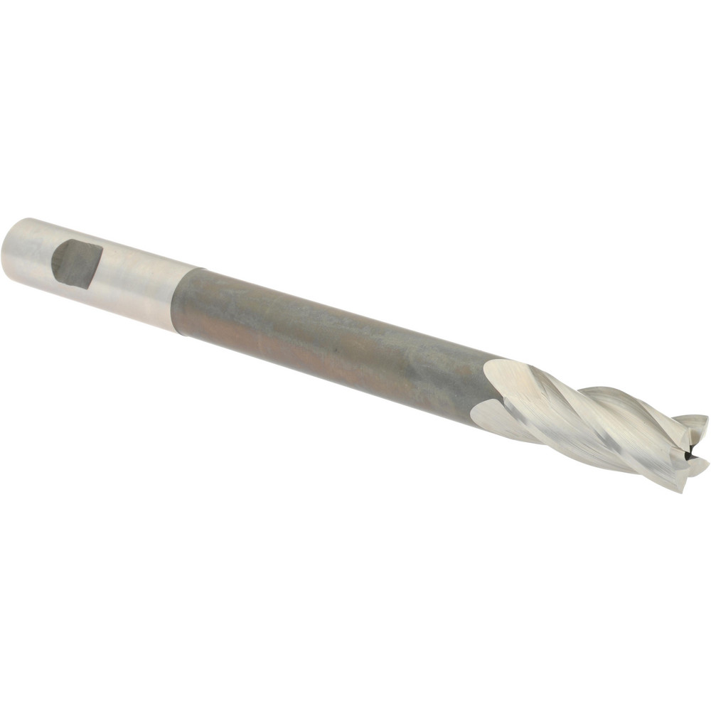 Hertel 11225 Square End Mill: 5/8 Dia, 1-1/2 LOC, 5/8 Shank Dia, 7-1/8 OAL, 4 Flutes, High Speed Steel Image
