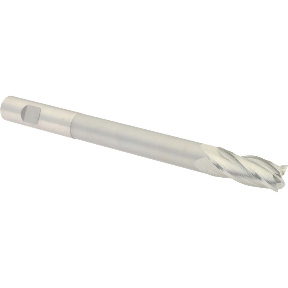 Hertel 11239 Square End Mill: 5/8 Dia, 1-1/2 LOC, 5/8 Shank Dia, 7-1/8 OAL, 4 Flutes, High Speed Steel Image