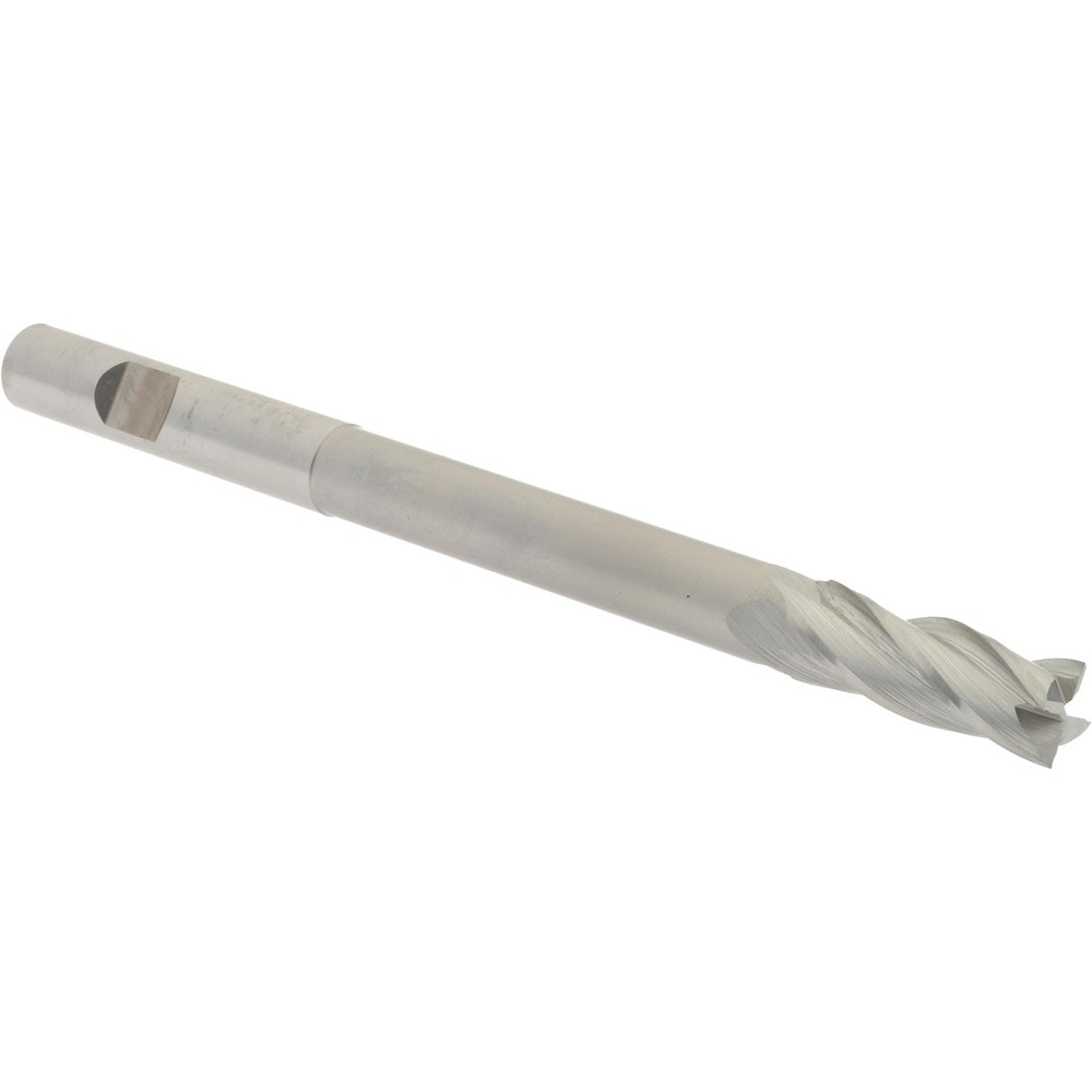 Hertel 11235 Square End Mill: 3/8 Dia, 1 LOC, 3/8 Shank Dia, 5 OAL, 4 Flutes, High Speed Steel Image