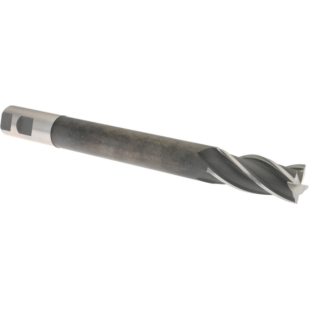 Hertel 11243 Square End Mill: 1 Dia, 2-1/2 LOC, 1 Shank Dia, 10-1/4 OAL, 4 Flutes, High Speed Steel Image