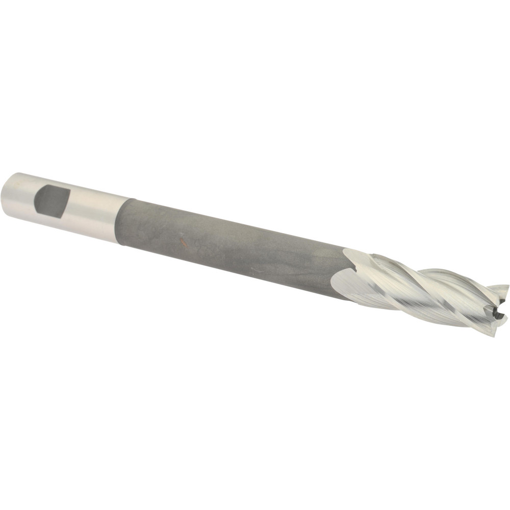 Hertel 11227 Square End Mill: 3/4 Dia, 2 LOC, 3/4 Shank Dia, 8-1/4 OAL, 4 Flutes, High Speed Steel Image