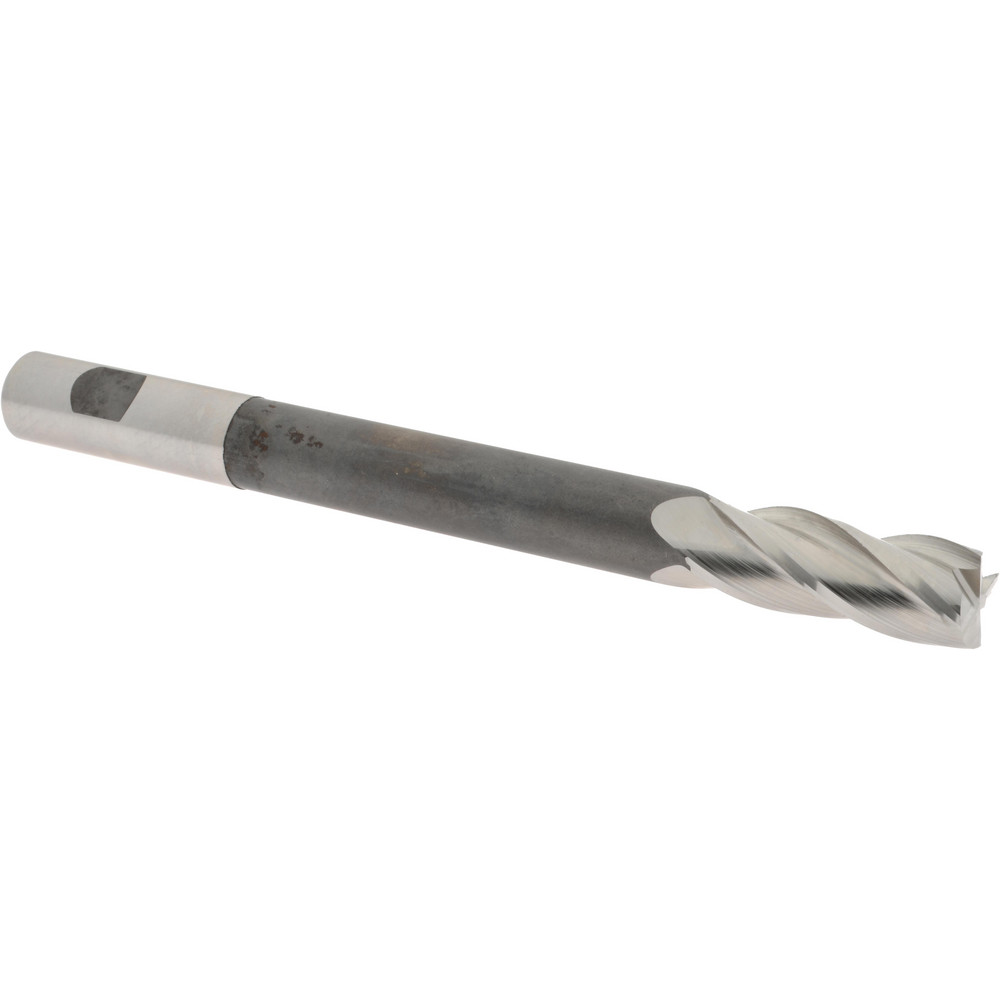 Hertel 11241 Square End Mill: 3/4 Dia, 2 LOC, 3/4 Shank Dia, 8-1/4 OAL, 4 Flutes, High Speed Steel Image