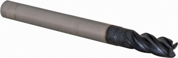 Iscar 5622764 Corner Chamfer End Mill: 0.188" Dia, 0.375" LOC, 4 Flute, 0.006" Chamfer Width, Solid Carbide Image