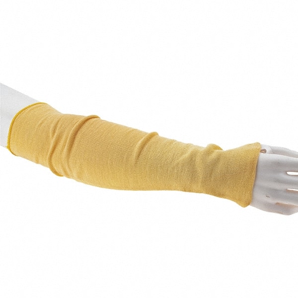 Cut-Resistant Sleeves: Size Universal, Yellow, ANSI Cut A4