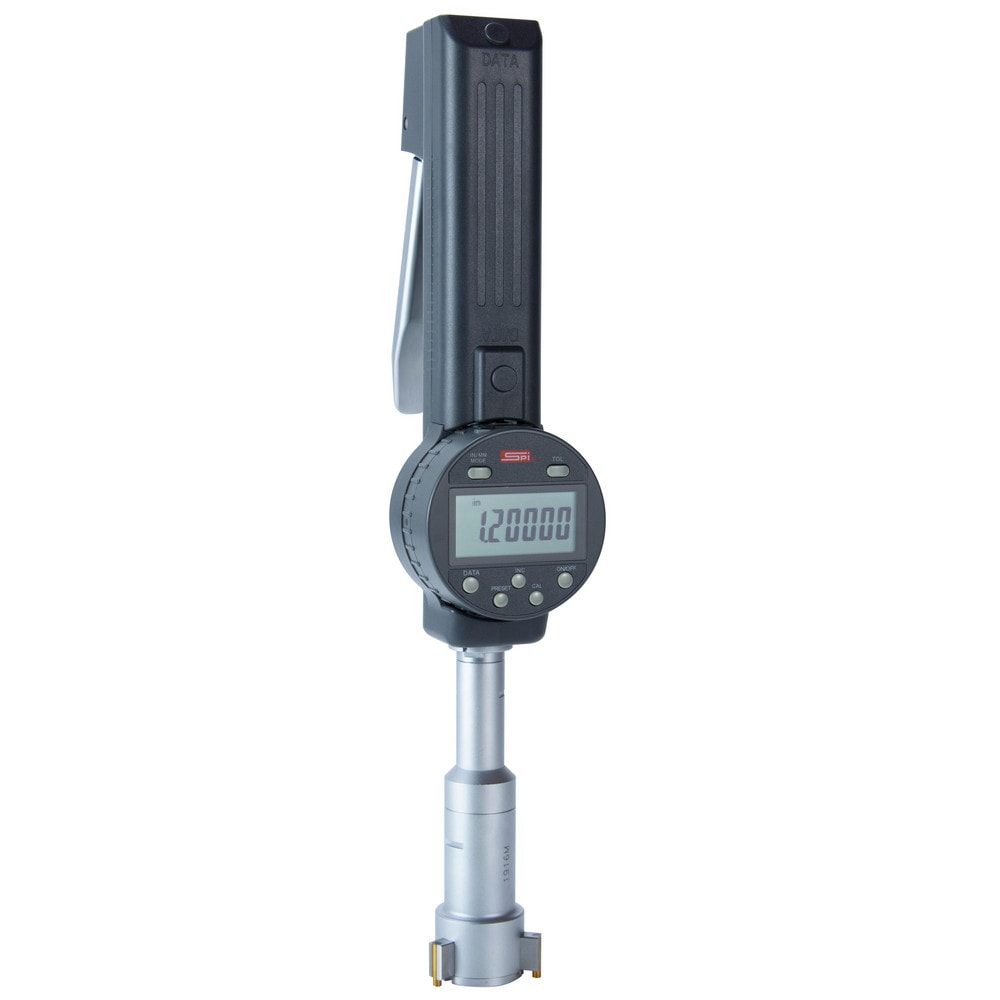 Grip Three Points Micrometer: Range 2-2.5", Accuracy 1.0002" with Bluetooth Data Output