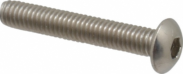 Value Collection MABS0040025CP M4x0.70 25mm Length Under Head Hex Socket Drive Button Socket Cap Screw Image
