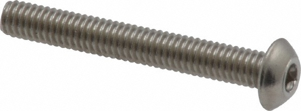 Value Collection MABS0040030CP M4x0.70 30mm Length Under Head Hex Socket Drive Button Socket Cap Screw Image