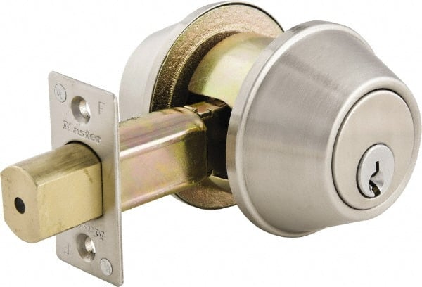 Master Lock DSC0732DKA4 Up to 1-3/4" Door Thickness, Brushed Chrome Finish, Double Cylinder Deadbolt 