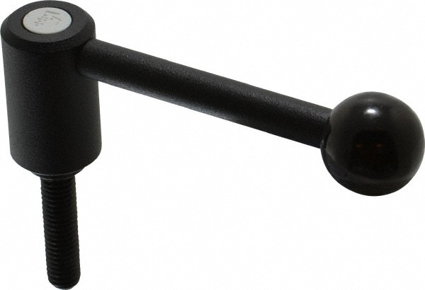 KIPP K0108.1A42X40 Threaded Stud Tension Lever Adjustable Clamping Handle: 3/8-16 Thread, 0.94" Hub Dia, Steel Image