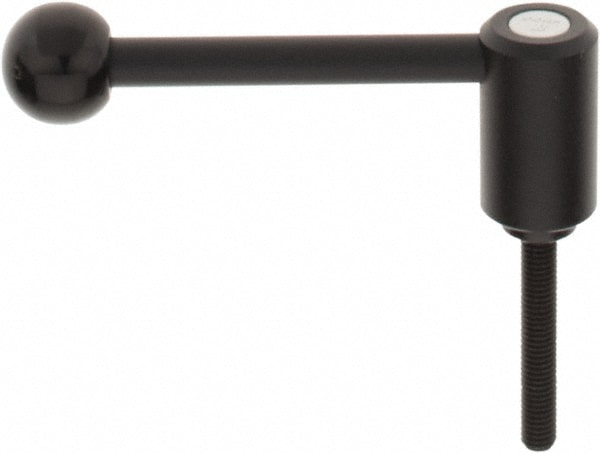 KIPP K0108.1082X50 Tension Lever Adjustable Clamping Handle: M8 x 1.25 Thread, 0.94" Hub Dia, Steel, Black Image