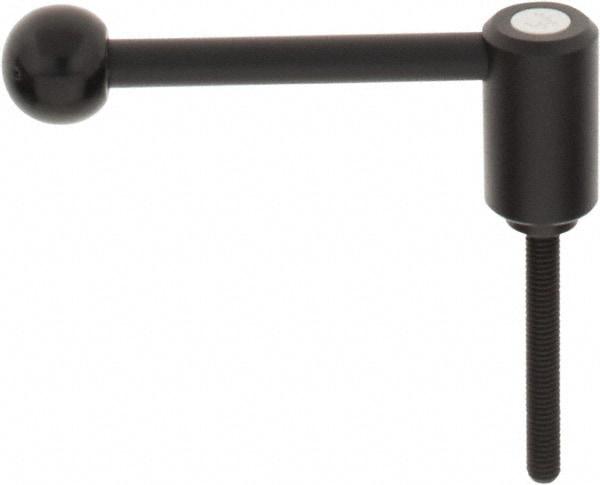 KIPP K0108.1082X60 Threaded Stud Tension Lever Adjustable Clamping Handle: M8 x 1.25 Thread, 0.94" Hub Dia, Steel Image