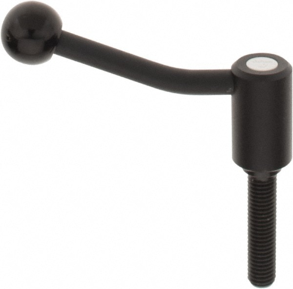 KIPP K0108.1121X50 Threaded Stud Tension Lever Adjustable Clamping Handle: M12 x 1.75 Thread, 0.94" Hub Dia, Steel Image