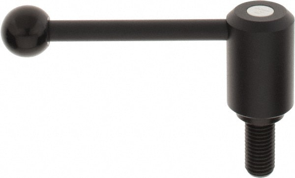 KIPP K0108.4A72X40 Tension Lever Adjustable Clamping Handle: 3/4-10 Thread, 1.61" Hub Dia, Steel, Black Image